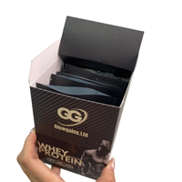 Boîtes de présentation personnalisées avec logo, écologiques, en matériaux recyclés, de qualité alimentaire, pour sachets de café, de suppléments et de poudres.