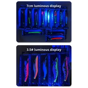 เหยื่อตกปลาหมึก 5g-18g พร้อมตะขอไม้เรืองแสง วัสดุ ABS เหยื่อปลอม<span class=keywords><strong>แข็ง</strong></span> สำหรับตกปลาคาร์พ ตกปลาแบบลากเหยื่อลง - Product Image 5