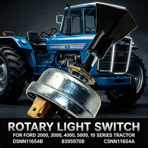 สวิตช์ไฟแบบหมุนสำหรับรถแทรกเตอร์ฟอร์ด 2000 <span class=keywords><strong>3000</strong></span> 4000 5000 10 ซีรีส์ รุ่น D5NN11654B 83959708 C5NN11654A - Product Image 2