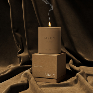 AIKUN 8OZ Bougies parfumées en cire de soja dans un bocal en verre, très vendues, décoration d'intérieur, cadeau de mariage, cadeau de la Saint-Valentin, boîte cadeau colorée - Product Image 2