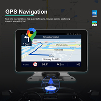 Écran Carplay portable 7 pouces Android OS 2 + 32gb IPS écran tactile de voiture avec haut-parleur GPS Google Map Navigation youtube