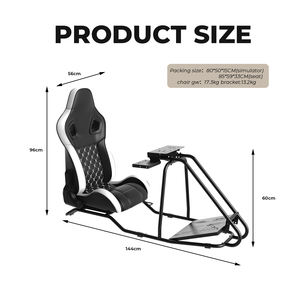 Simulatore di Corse Logitech G25 G27 G29 G920, Cockpit in Metallo Regolabile, Sedile Simracing F1 GTR con Guida in Inglese, Personalizzabile, Garanzia 1 Anno - Product Image 2