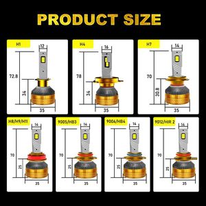 Faro LED per Auto GoodNews ad Alta Luminosità H4 H7 12V 240W 4000 Lm 6000K, Sostituzione Universale, Faro Rigenerato - Product Image 6