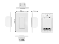 Interrupteurs muraux Wifi Tuya Smart Life type US, commande vocale à distance, lumières électriques Wifi