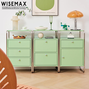 WISEMAX mobili moderni Nordic salotto <span class=keywords><strong>angolo</strong></span> credenza MDF in acciaio inox armadietto di stoccaggio <span class=keywords><strong>per</strong></span> Hotel a casa Villa Cafe - Product Image 5