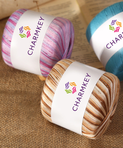 เดรสไหมพรมถักคลุมไหล่ไหมพรมถักไหมพรมหนาและบางทำด้วยมือสำหรับฤดูร้อนเส้นด้ายคอตตอน No.6สำหรับงานฝีมือแบบทำมือ - Product Image 2