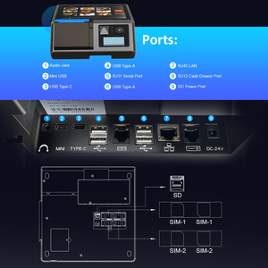 Máquina POS Android 15.0, Tableta Z100, Sistemas de Punto de Venta, Pantalla Táctil Dual, Sistema POS para Comercio Minorista - Product Image 3