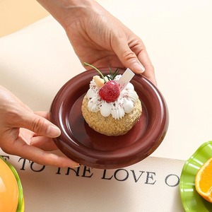 Stackable Hamburger Plate Set Burger 6 Layers Mini Dinner Plate High Value Bone Spit Plate Funny Sauce Containers <b>Table</b> Decor - Product Image 5