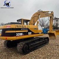 Excavatrice Caterpillar 320BL d'occasion, 20 tonnes, hydraulique, sur chenilles, moteur fiable, machine de terrassement pour la construction