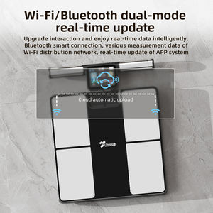 고유 한 고정밀 스마트 분석기 측정 전신 스캔 BMI 근육 및 물 8 센서 전기 디지털 체지방 척도 - Product Image 4