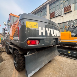 High-quality, Powerful 21-ton Hyundai 210W Used Hydraulic <b>Tire</b> Excavator for Construction Projects - Product Image 3