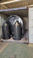 Four à biochar à flux d'air horizontal pour bois dur, coques de noix de coco et bambou, pour la production de charbon de bois pour barbecue
