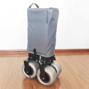 Zware 9 Inch Ballon Wiel Staal Outdoor Opvouwbare Camping Wagon Kar Oem Aanpasbare <span class=keywords><strong>Hand</strong></span> Strand <span class=keywords><strong>Trolley</strong></span> - Product Image 5