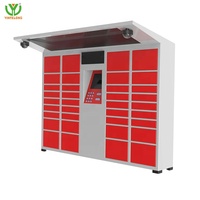 Casier solaire Yinlong pour extérieur, été, personnalisé, pour plage, avec paiement par espèces, pièces et cartes de crédit, alimenté par énergie solaire