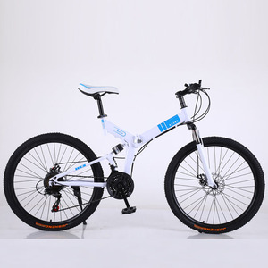 Vélo de montagne pliable 26 pouces, double suspension, freins à disque, adulte unisexe, type standard, jantes en alliage d'aluminium - Product Image 3