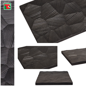 Panneaux muraux 4X8 Revêtement mural extérieur Bois <span class=keywords><strong>massif</strong></span> naturel Planches de bois modernes Panneaux muraux décoratifs en gypse 3D - Product Image 3