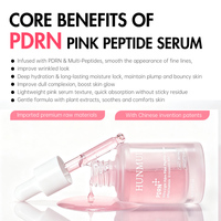 Sérum Peptidique Rose PDRN Marque Blanche 30ml ADN de Saumon Hydratation Peau de Verre Éclat Sérum Visage Raffermissant Hydratant Essence Visage
