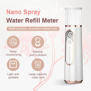 Pulverizador de niebla <span class=keywords><strong>facial</strong></span> eléctrico nano fino dispositivo de belleza motorizado Skin Steamer caliente y frío portátil alto 30ml instrumento redondeado - Product Image 1