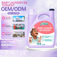 Lessive pour bébé 114 lavages Nettoyage doux Aide à éliminer les odeurs Détachant puissant OEM ODM Marque privée personnalisée