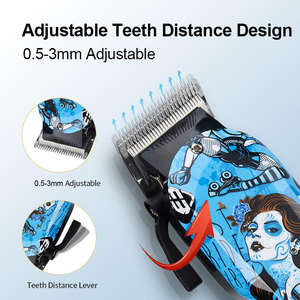 Tondeuse électrique rétro Graffiti, en Stock, tondeuse à cheveux professionnelle pour Salon de coiffure, Salon de coiffure, tondeuse à cheveux pour hommes - Product Image 4