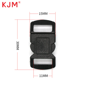 Prix d'usine personnalisé coloré Mini petit 10mm boucle à dégagement latéral Clip collier de chat sécurité boucle en plastique incurvée - Product Image 3