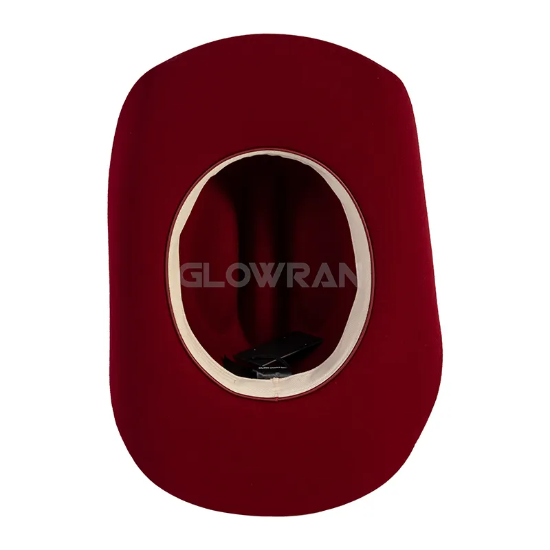 Оптовая продажа, 100% шерстяные фетровые американские западные красные женские ковбойские шляпы с индивидуальным логотипом