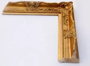 12x16 Zoll Antik Gold Barock Stil Ornate Holz Luxus Malerei Bilderrahmen mit Glas und 11x14 oder 8x10 Zoll Mat board