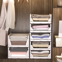 Armoires personnalisées en vente directe d'usine, organisateur de vêtements pour chambre à coucher, boîte de rangement pliable et empilable pour armoire