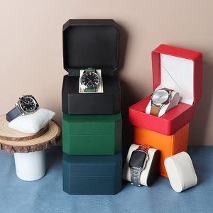 <b>Custom</b> Luxury PU Leather Watch Storage <b>Case</b> Rectangle <b>PC</b> <b>Case</b> Logo Foam Insert Display Packaging Water Resistant Dustproof Snap - Product Image 6