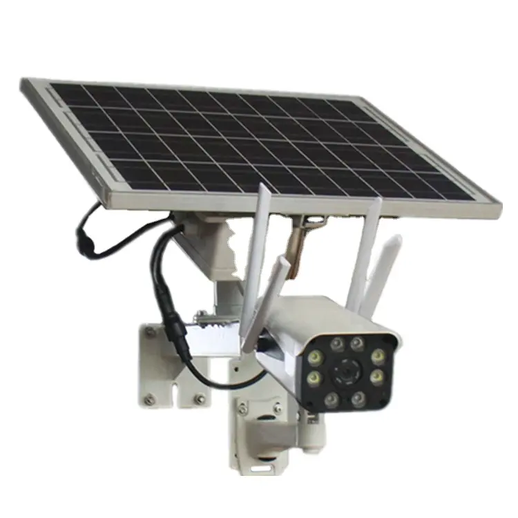 تعمل بالطاقة الشمسية الأمن كاميرا مصغرة نظام 3g 4g سيم بطاقة واي فاي في الهواء الطلق