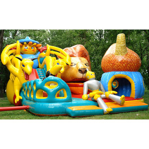 Parque Infantil Inflable Gigante con Temática de Cuentos de Hadas, Castillo Inflable con Tobogán y Laberinto para Niños, Uso Comercial - Product Image 1