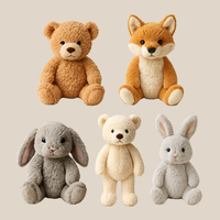 Jouets de poulet en peluche lapin de Pâques mignons à longues oreilles EN71 peluches de lapin avec remplissage en coton PP pour les enfants
