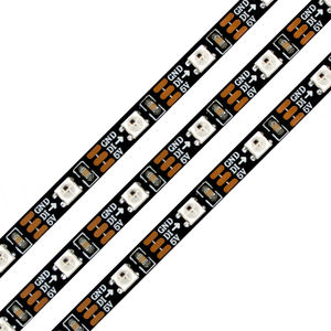 Tira de LED RGBIC direccionable individualmente con 1 LED y 1 IC, PCB negro/blanco, compatible con WS2811, WS2812B, WS2813, WS2815, SK6812 RGBW RGB - Product Image 1