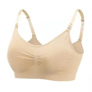 Hot Sale Plus Size Nursing Bra For Breastfeeding Maternity Bras Seamless Wire Free Pregnancy Lactation Bralette Women Underwear