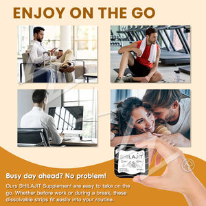 Dissovled personnalisé professionnel pur Shilajit bandes orales supplément énergétique énergie masculine film oral Shilajit naturel - Product Image 4