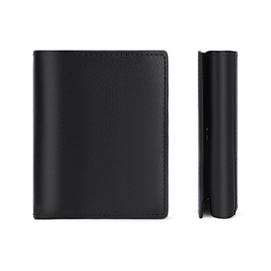 Cartera Multifuncional Estilo Japonés Negra de Cuero Genuino con Bloqueo RFID Unisex para Uso Diario - Product Image 5