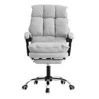 Nouvel arrivage de chaise de bureau en cuir, chaise de bureau robuste avec repose-pieds, prix d'usine