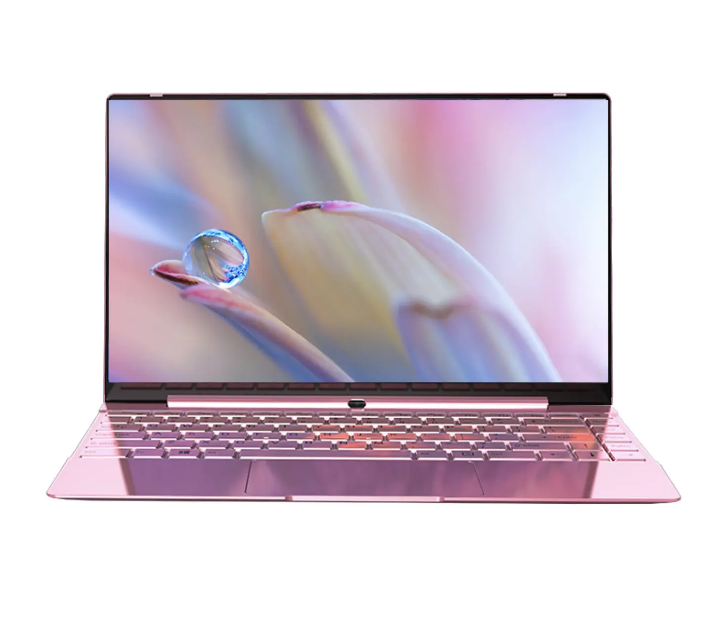 Fast Delivery 14inch Portable Notebook i7 6500U With Backlit Keyboard Pink Laptop Computer