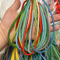Бусины-рондели из стекла 2*4 мм, миниатюрные, разноцветные, стеклянные бусины-разделители Abcus, аксессуары для изготовления браслетов и украшений своими руками