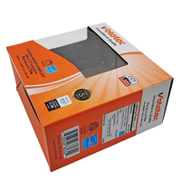 Boîte d'emballage au détail pour lampe de poche voiture ampoule LED paquet de phares fenêtre transparente voir papier pliable boîte en carton ondulé dossiers