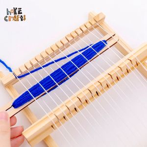 Popolare gioco per maglieria per bambini fai-da-te gioco divertente tessitura giocattoli telaio per tessitura in legno fatto a mano - Product Image 4
