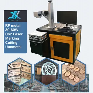 Machine de marquage laser à fibre co2 tube métallique RF 30w bois acrylique cuir CO2 galvo prix de la machine de marquage portable