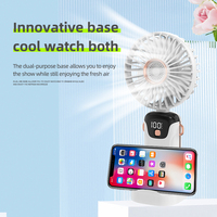Ventilateur portable électrique pliable à main, rechargeable par USB, pratique, de poche, pliable, rechargeable, mini ventilateur de table portable
