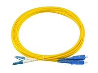 Câble de raccordement simple FTTH à fibre optique haute durabilité 0,9 mm 2 mm 3 mm SC/LC/ST/FC UPC APC pour réseau Wi-Fi