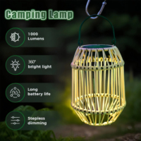 Boho osier LED lanterne solaire IP65 note extérieur tissé bougie lampe pour jardin Patio cour porche Gazebo pelouse décor ROHS certifié