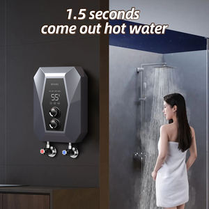 Мощный проточный водонагреватель 5500 Вт с датчиком потока для душа в отелях и ванных комнатах - Product Image 2