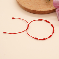 Bracelet bohème ajustable en corde cirée tressée avec breloque porte-bonheur d'amitié – Cadeau artisanal pour femme pour les fêtes