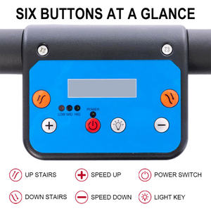 ऊपर से नीचे के परिवहन के लिए इलेक्ट्रिक सीढ़ी चढ़ाई ट्रॉली, 180 किलोग्राम भारी शुल्क फोल्डेबल गाड़ी w/लिथियम बैटरी - Product Image 5