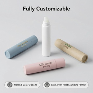 Tubo Cosmético Ecológico de PE Blanco Suave con Aplicador de Punta Inclinada para Brillo Labial y Crema para Ojos, Envase Exprimible con Logotipo Personalizado - Product Image 4