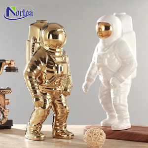 Tùy Chỉnh Phổ Biến Ngoài Trời Nghệ Thuật Hiện Đại Thiết Kế Cuộc Sống-Kích Thước Không Gian Biển Sợi Thủy Tinh Con Số Màu Trắng Nhựa Phi Hành Gia Bức Tượng - Product Image 5